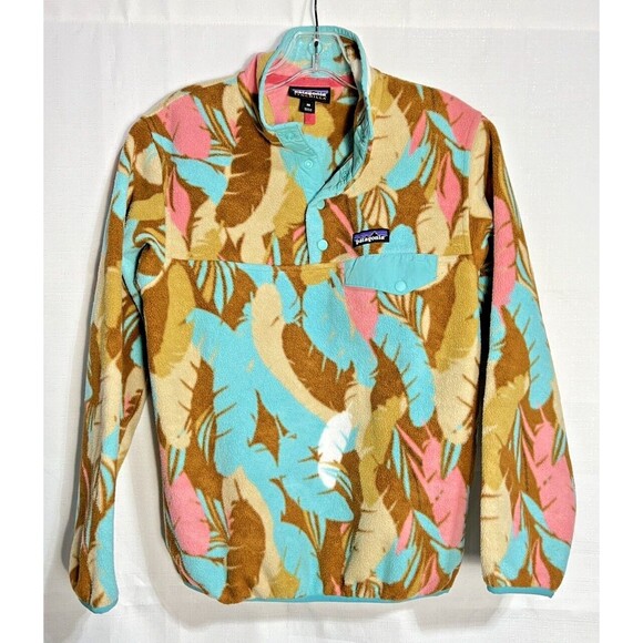 Patagonia Jackets & Blazers - Patagonia Synchilla T-Snap Fleece Feather Dance Bear Brown Spring '16 Sz. XSmall